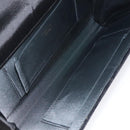 GUCCI Shoulder Bag Velor Black Gold Auth BA3030-12