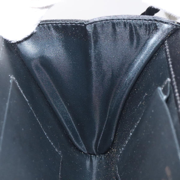 GUCCI Shoulder Bag Velor Black Gold Auth BA3030