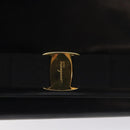 Salvatore Ferragamo Vala Shoulder Bag Leather Black Gold Auth BA3031-17