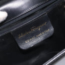 Salvatore Ferragamo Vala Shoulder Bag Leather Black Gold Auth BA3031-12