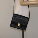 Salvatore Ferragamo Vala Shoulder Bag Leather Black Gold Auth BA3031-21