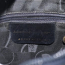 Salvatore Ferragamo Vala Shoulder Bag Leather Navy Gold Auth BA3032-12