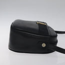 Salvatore Ferragamo Vala Shoulder Bag Leather Navy Gold Auth BA3032-3