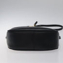Salvatore Ferragamo Vala Shoulder Bag Leather Navy Gold Auth BA3032-5