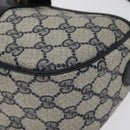 GUCCI GG Supreme Sherry Line Shoulder Bag PVC Navy Gold 89 02 032 Auth BA3033-9