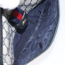 GUCCI GG Supreme Sherry Line Shoulder Bag PVC Navy Gold 89 02 032 Auth BA3033-11