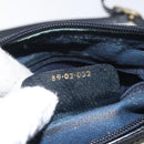 GUCCI GG Supreme Sherry Line Shoulder Bag PVC Navy Gold 89 02 032 Auth BA3033-12