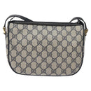 GUCCI GG Supreme Sherry Line Shoulder Bag PVC Navy Gold 89 02 032 Auth BA3033-2