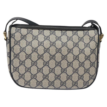 GUCCI GG Supreme Sherry Line Shoulder Bag PVC Navy Gold 89 02 032 Auth BA3033 - 0