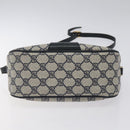 GUCCI GG Supreme Sherry Line Shoulder Bag PVC Navy Gold 89 02 032 Auth BA3033-5