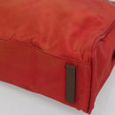PRADA Hand Bag Nylon Red Auth BA3040-8