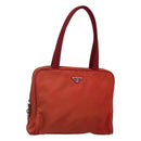 PRADA Hand Bag Nylon Red Auth BA3040-1