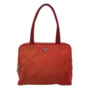 PRADA Hand Bag Nylon Red Auth BA3040-13