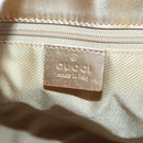 GUCCI GG Canvas Tote Bag Light Blue Gold 002 1099 Auth BA3043-17