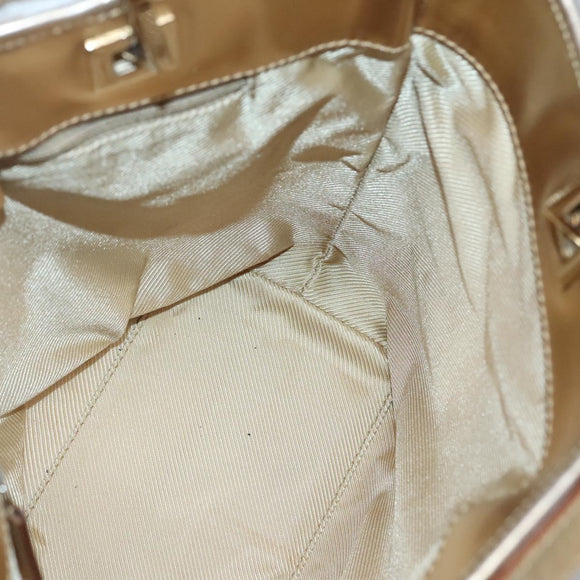 GUCCI GG Canvas Tote Bag Light Blue Gold 002 1099 Auth BA3043