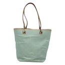 GUCCI GG Canvas Tote Bag Light Blue Gold 002 1099 Auth BA3043-2
