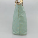 GUCCI GG Canvas Tote Bag Light Blue Gold 002 1099 Auth BA3043-3