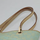 GUCCI GG Canvas Tote Bag Light Blue Gold 002 1099 Auth BA3043-8