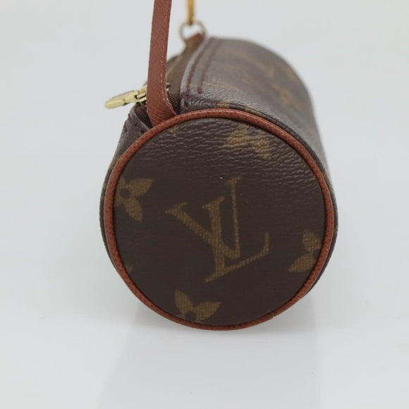 LOUIS VUITTON Monogram Papillon Pouch LV Auth BA3070