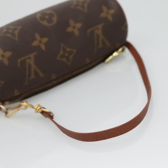 LOUIS VUITTON Monogram Papillon Pouch LV Auth BA3070