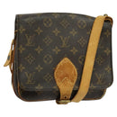 LOUIS VUITTON Monogram Cartouchiere MM Shoulder Bag M51253 LV Auth BA3075-1