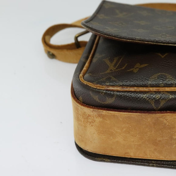 LOUIS VUITTON Monogram Cartouchiere MM Shoulder Bag M51253 LV Auth BA3075