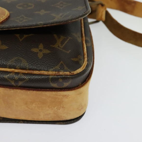 LOUIS VUITTON Monogram Cartouchiere MM Shoulder Bag M51253 LV Auth BA3075