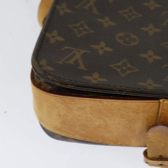 LOUIS VUITTON Monogram Cartouchiere MM Shoulder Bag M51253 LV Auth BA3075