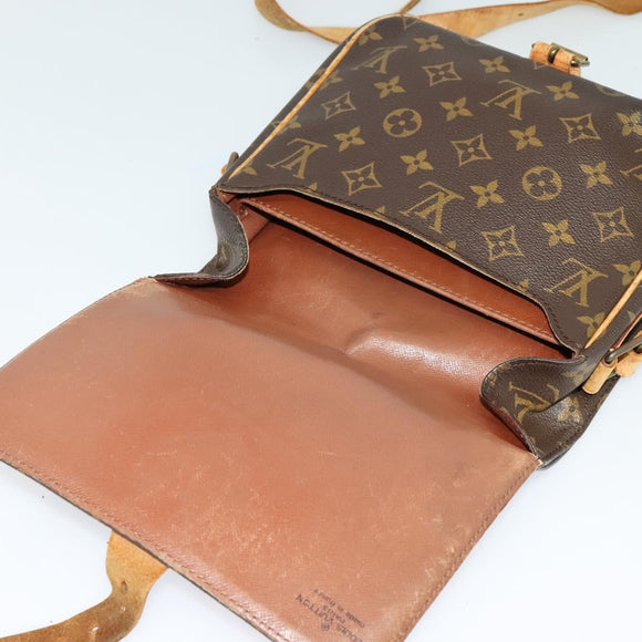 LOUIS VUITTON Monogram Cartouchiere MM Shoulder Bag M51253 LV Auth BA3075