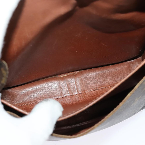 LOUIS VUITTON Monogram Cartouchiere MM Shoulder Bag M51253 LV Auth BA3075