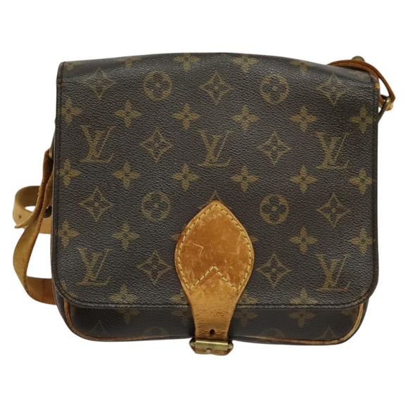 LOUIS VUITTON Monogram Cartouchiere MM Shoulder Bag M51253 LV Auth BA3075