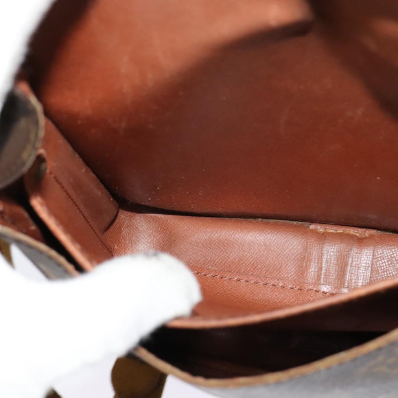 LOUIS VUITTON Monogram Cartouchiere MM Shoulder Bag M51253 LV Auth BA3075