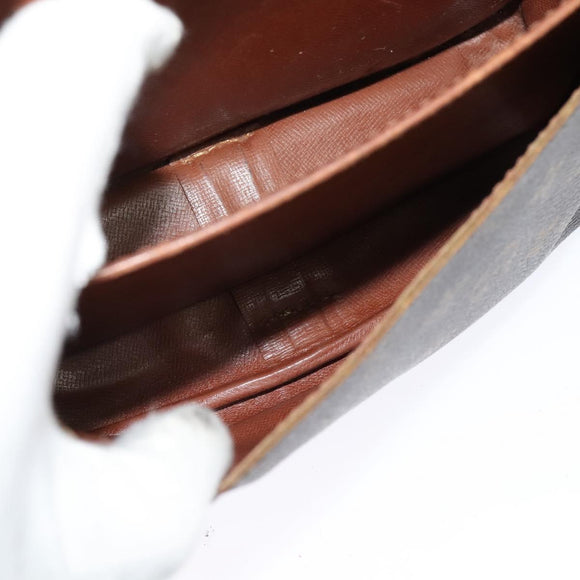 LOUIS VUITTON Monogram Cartouchiere MM Shoulder Bag M51253 LV Auth BA3075