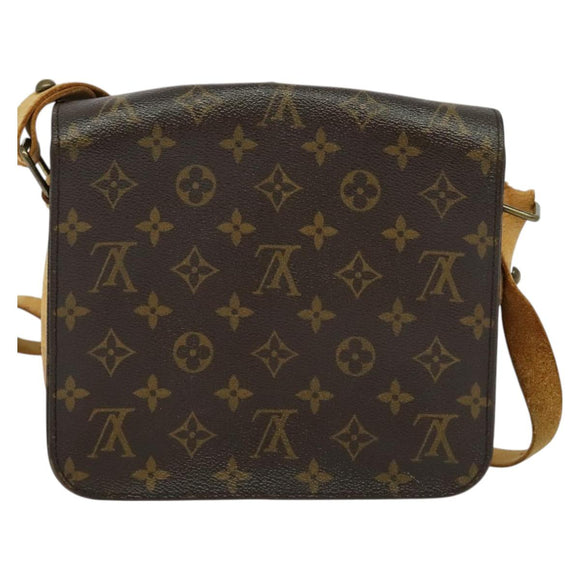 LOUIS VUITTON Monogram Cartouchiere MM Shoulder Bag M51253 LV Auth BA3075