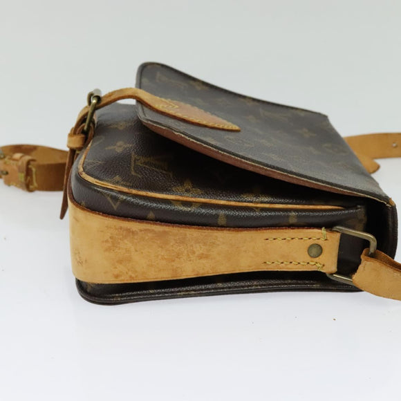LOUIS VUITTON Monogram Cartouchiere MM Shoulder Bag M51253 LV Auth BA3075