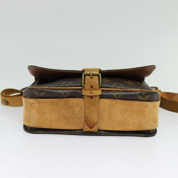 LOUIS VUITTON Monogram Cartouchiere MM Shoulder Bag M51253 LV Auth BA3075