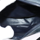 CELINE Shoulder Bag Leather Navy Gold Auth BA3082-16