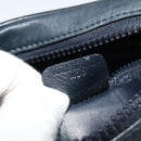 CELINE Shoulder Bag Leather Navy Gold Auth BA3082-20