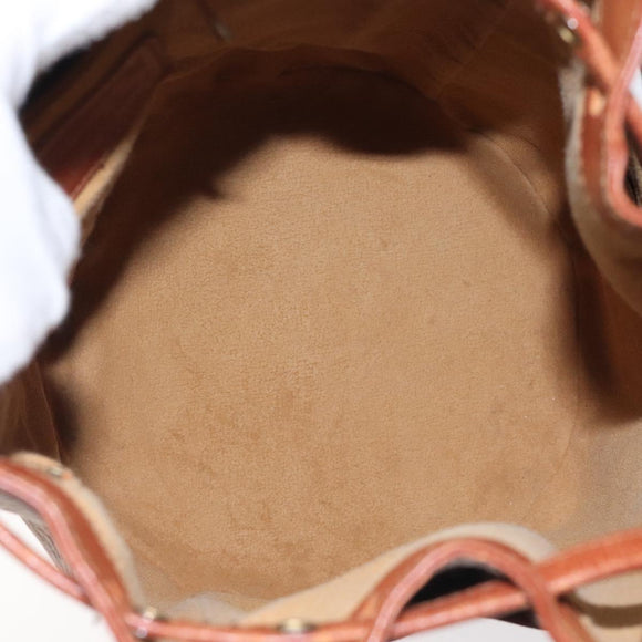 MCM Logogram Vicetos Shoulder Bag PVC Leather Brown Gold Auth BA3084