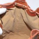 MCM Logogram Vicetos Shoulder Bag PVC Leather Brown Gold Auth BA3084-19