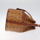 MCM Logogram Vicetos Shoulder Bag PVC Leather Brown Gold Auth BA3084-3