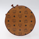 MCM Logogram Vicetos Shoulder Bag PVC Leather Brown Gold Auth BA3084-5