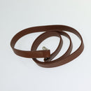 Burberrys Hand Bag Leather 2way Brown Gold Auth BA3086-21