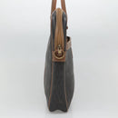 Christian Dior Honeycomb Canvas Business Bag PVC Black Gold Auth BA3097-3