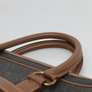 Christian Dior Honeycomb Canvas Business Bag PVC Black Gold Auth BA3097-8