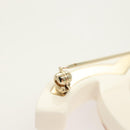 CHANEL COCO Mark Rhinestone Brooch plastic White CC Auth BA3099-4