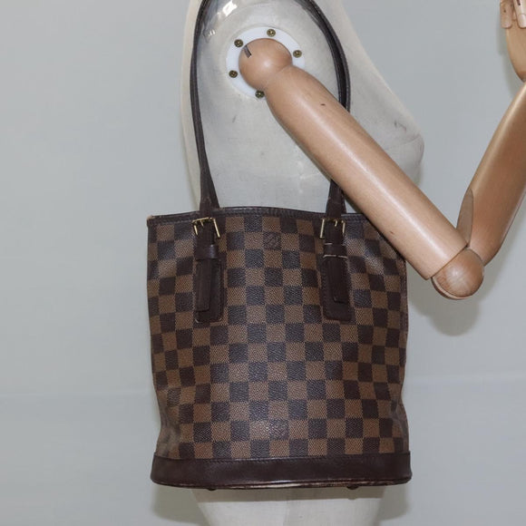 LOUIS VUITTON Damier Ebene Marais Shoulder Bag N42240 LV Auth BA310