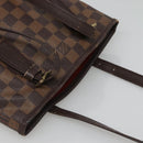 LOUIS VUITTON Damier Ebene Marais Shoulder Bag N42240 LV Auth BA310-6