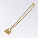 CHANEL Matelasse Necklace metal Gold CC Auth BA3100-7