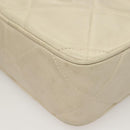 CHANEL Matelasse COCO Mark Chain Bag Lamb Skin Beige Gold CC Auth BA3101-15